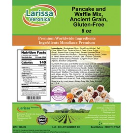 Pancake and Waffle Mix, Ancient Grain, Gluten-Free (8 oz, ZIN: 526414)