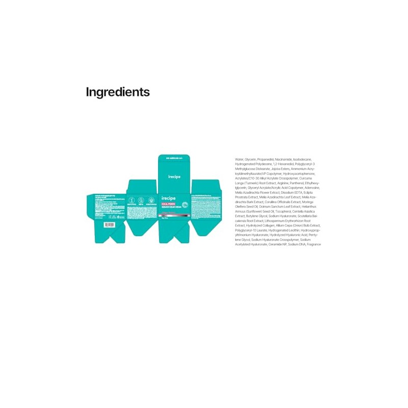 【公式】 IRECIPE シカPDRN 跡クリア クリーム 50g ｜ うるおいでバリアを整えるトラブル跡ケアクリーム ｜ シカ
