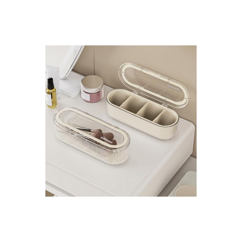 Soporte para Esponja de Maquillaje, 2 uds., con 4 Compartimentos