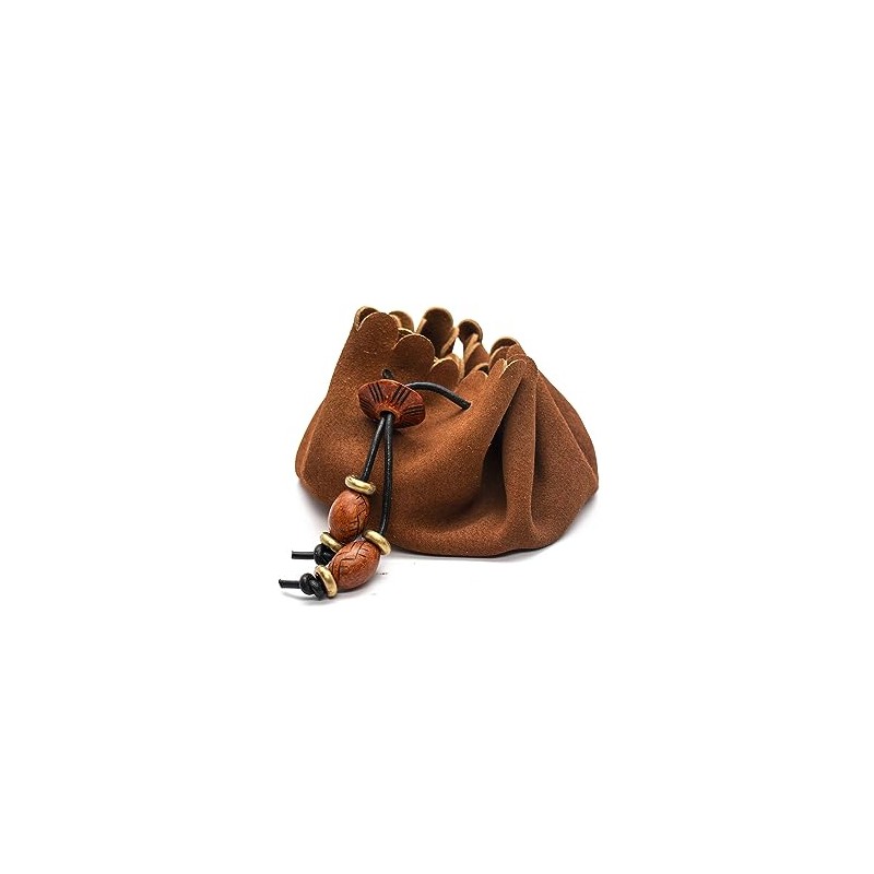 Realeather 153829 Crafts Suede Trim Piece 8.5"X11", Medium Brown