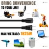 Dreyoo 2 Prong to 3 Prong Adapter with Extension Cord,