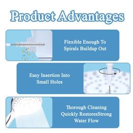 Shower Head Cleaning Brush Small Hole, 30pcs Shower Head Cleaner Picks, Multifunction Nozzle Tiny Cleaning Tool Brush For Gap Hole Anti-Clogging With Stiffer And Denser Bristles(Blue)