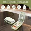 Portable 3-in-1 Pill Divider for Small Tablets, Adjustable Tablet Cutter