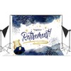 Lofaris Happy Retirement Backdrop - Police Retirement Party Decorations Flag,