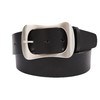 Bellabel Cowhide Leather Belt Tanned Plain Buckle Leather Belt 40