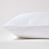 HOMESCAPES White Organic Cotton Euro Size Pillowcase 60 x 60