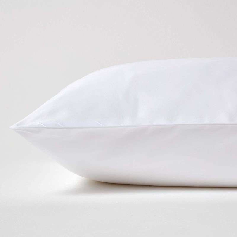 HOMESCAPES White Organic Cotton Euro Size Pillowcase 60 x 60