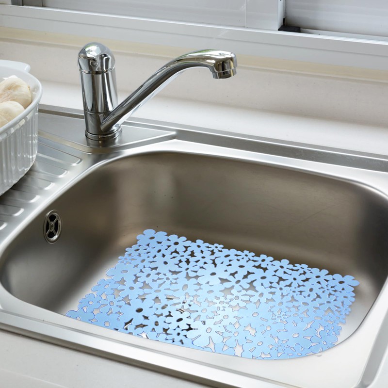GLEAVI Kitchen Mat Sink Mat Chopsticks Support Simple Pvc Kitchen