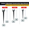 Titan 223 Adjustable Construction Spud Wrench, 3-Pc Set