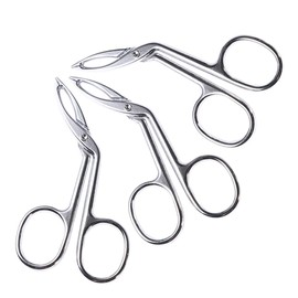 VICASKY 3pcs Stainless Steel Eyebrow Tweezers Precision Trimming Tool for Eyebrow Nose Hair Facial Hair Durable Comfortable Grip Ergonomic Design for Home Travel Use