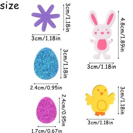 200Pcs Easter Foam Stickers, Easter Decorations Easter Window Stickers Easter Crafts for Kids Children Craft and Card Making