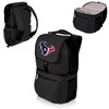 PICNIC TIME Black Houston Texans Zuma Cooler Backpack