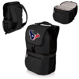 PICNIC TIME Black Houston Texans Zuma Cooler Backpack