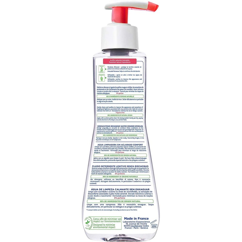 Mustela, No Rinse Soothing Cleansing Water for Very Sensitive Skin