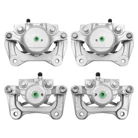 AutoShack Set of 4 Front and Rear Brake Caliper with Bracket Assembly Replacement for 2011 2012 2013 2014 2015 Hyundai Sonata 2011-2015 Kia Optima 2.0L 2.4L FWD BC40065