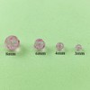 Xinhongo 200pcs 6mm Round Crystal Glass Beads Round Faceted Beads