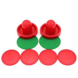 zalati Air Hockey Paddles and Pucks Small Size for Kids Great Goal Handles Pushers Play Table Replacement Accessories