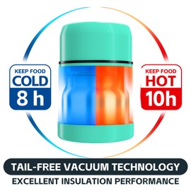 Yelocota Food Jar for Hot Food,20Oz Vacuum Insulated Stainless Steel Lunch Food Containers, Wide Mouth Soup Flask for Hot Food, Leak Proof Food Jar for School Office Travel