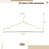 Gold Metal Hangers for Clothes - 30 Pcs Stainless Steel
