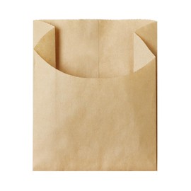 Sasagawa 50-3890 Store Supplies Taka Seal Oilproof Bags for French Fries, 100 Pieces, Plain Brown