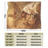 Jesus Blanket Lion Lamb Throws Christian Cross Print Plush Fuzzy