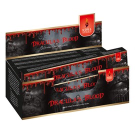 Soul Sticks Hand-Rolled Incense Sticks Evil Spirit Blends 180 Gram Box | 100% Natural Masala Incense Organic Home Fragrance Agarbatti (Dracula's Blood)
