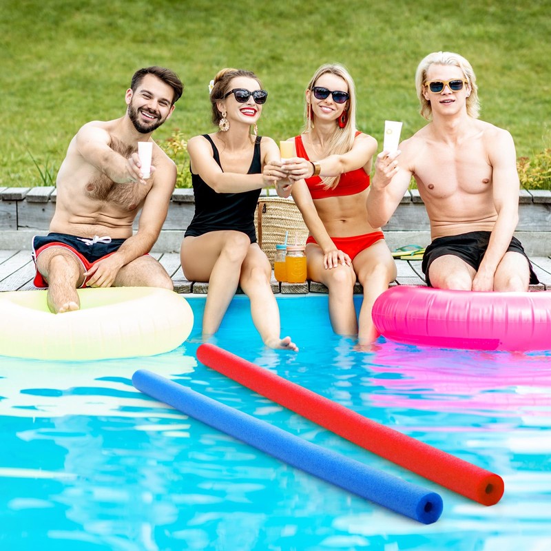 Hollowfly 2 Pack Jumbo Pool Noodles Floating Pool Noodles Foam