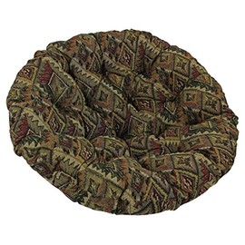 Blazing Needles Tapestry Papasan Cushion, 48" x 6" x 48", Hawthorne