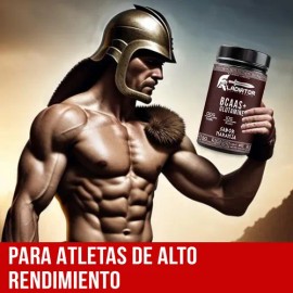 Aminoácidos Bcaas + Glutamina Gladiator 1kg 50 Servicios Naranja