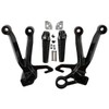 TCT-MT Black Rear FootPegs Footrest Bracket Set Fits for Suzuki