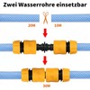 HIGA-JKL Gardena Double Plug Hose Connection Hose Coupling for Secure