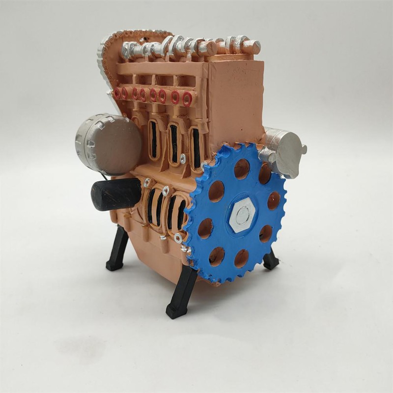 Resin Ornaments Engine Ornament Resin Vehicle Engine Model Engine Art