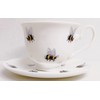 Rainbow Decors Bees 2 Tea Cups 2 Saucers Fine Bone