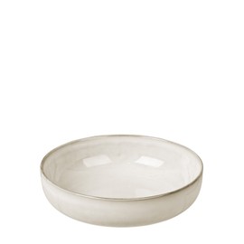 broste Copenhagen Nordic Sand flache Schale Ø 17cm, beige