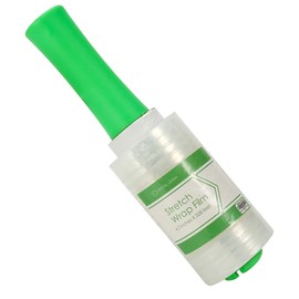 Mini Stretch Wrap Film with Handle for Pallet Wrap, Moving Supplies Stretch Wrap & Shrink Wrap - 80 Gauge, 4.7 inches x 328 ft by C Crystal Lemon