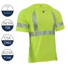 National Safety Apparel BSTJTRC2XL FR Control 2.0 T-Shirt, Class 2,