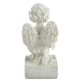 Guardian Angel Figurine, Memorial Angel Statues and Figurines, Sympathy Baby Angel Praying Statue Outdoor, 6.38 inch Tall Resin Cherub for Loss of Bereavement