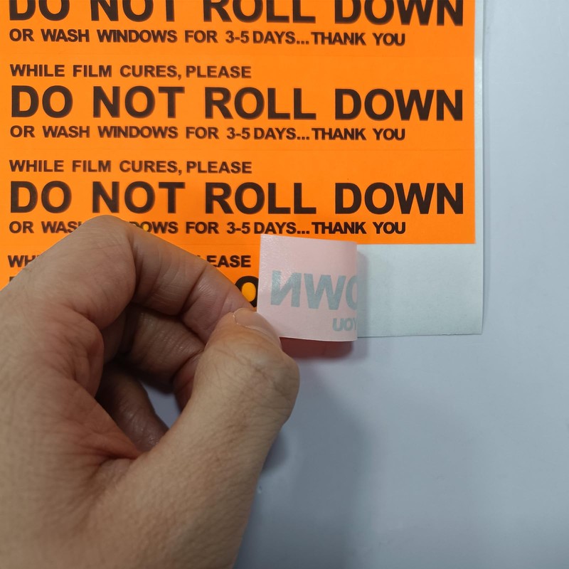 NBTOOL Window Tint Tools 300Pcs DO NOT ROLL Down Stickers