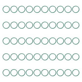PATIKIL Fluorine Rubber O-Ring 19mm OD 16mm ID 1.5mm Width, 50Pcs Metric FKM Sealing Gasket Replacement for Seal Plumbing and Faucet Hose Machinery Plumbing Valves, Green