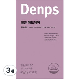 Denps Iron Hemocare 30p, 3 pieces, 60g / 덴프스 철분 헤모케어 30p, 3개, 60g