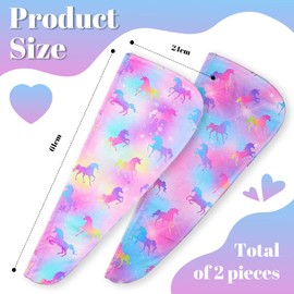 Muorruo 2 Stück Mikrofaser Haarturban Haartrockentuch mit Knöpfen, Turban Handtuch für Haare Schnelltrocknen, Haarturban Schnelltrocknendes Handtuch Lange Haare für Damen und Kinder