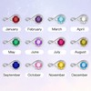 E-AOCJMH 925 Silver Birthstone Bracelets for Women Simple Adjustable Bracelet