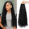 Goddess Box Braids Crochet Hair 18 Inch Bohemian Crochet Braids