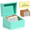 3 x 5 Inch Wood Index Card Holder Bamboo Index