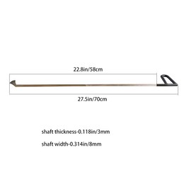 QDentMov Paintless Dent Repair Whale Tail Tool,27 Inch Whale Tail,Professional Dent Removal Hand Tool for Minor Dents, Door Dings and Hail Damage