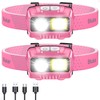 Blukar LED Headlamp,2000L Super Bright Rechargeable Headlight Flashlight with White&Red