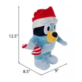 Ludo Bluey Singing & Dancing Animated Santa Bluey Christmas Holiday Decor NEW W Tags!