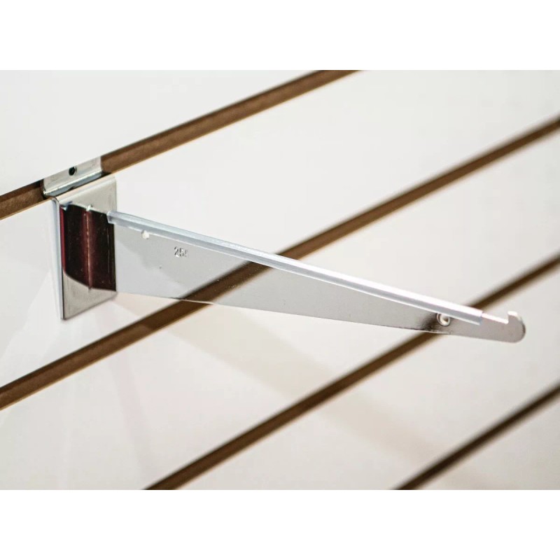 Exhivit Mensula Gancho Panel Ranurado Exhibipanel Blister 25 Cm 30pz