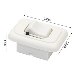 12 Volt DC Dimmer Switch with High-Side Dimmer RV Dimmer Switch for RV/Auto/Truck/Marine (White, 2 Pcs)