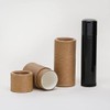 1/4 OZ Kraft Brown Paperboard Lip Balm/Salve/Cosmetic/Lotion Tubes (50)